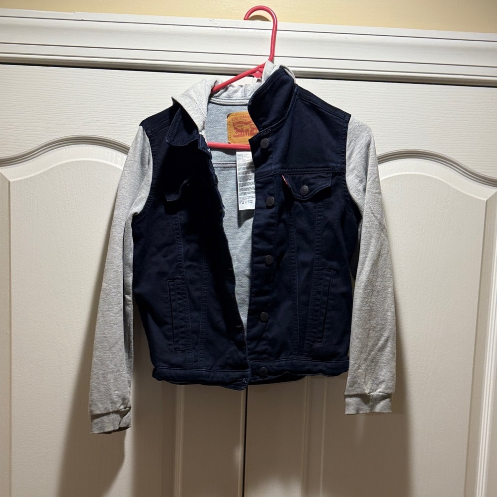 Levi's Kids Jean Jacket with Gray Sleeves